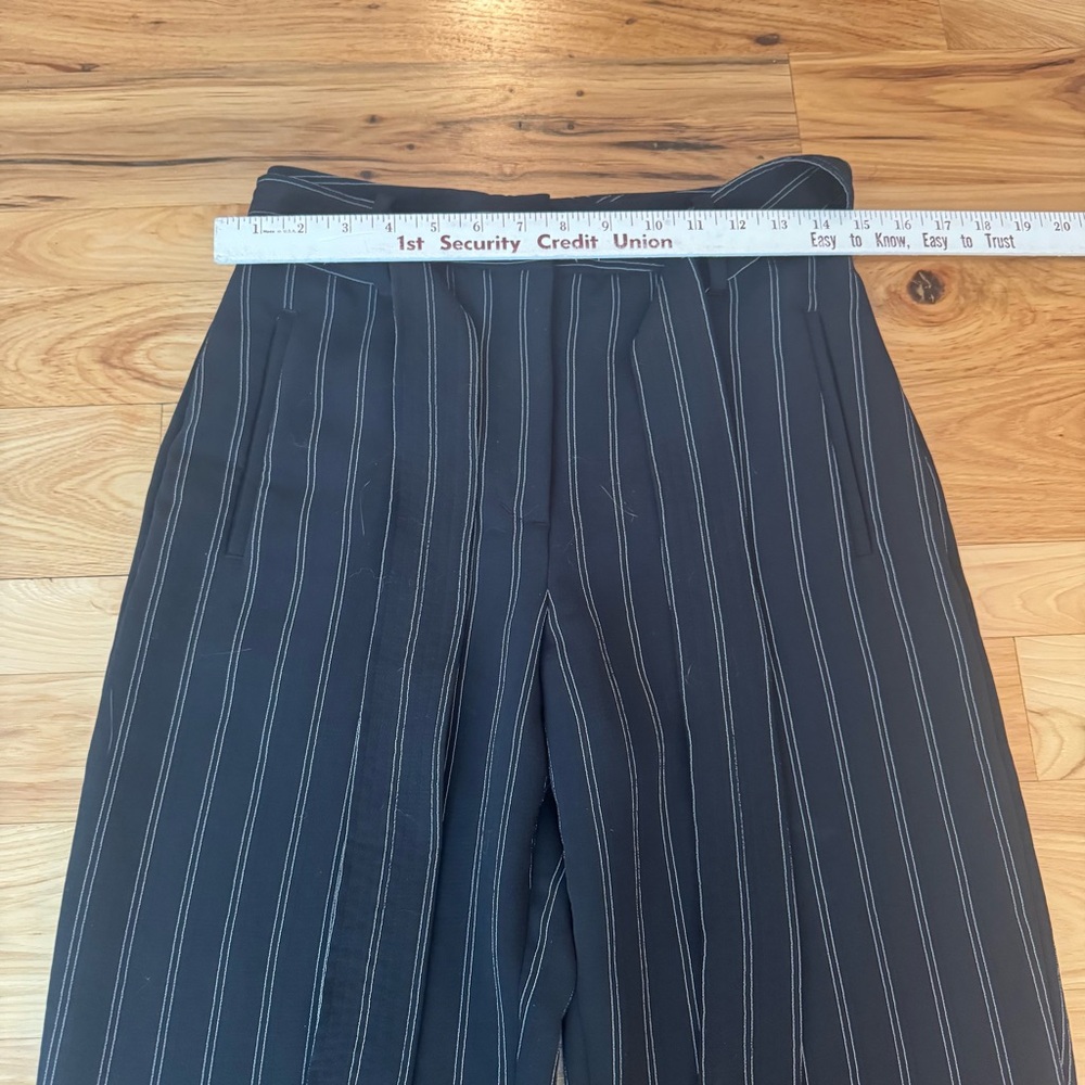 Wilfred Aritzia Jallade Pin Stripe Tie Waist Trousers - Picture 7 of 9